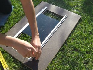 Montage Hühnerklappe